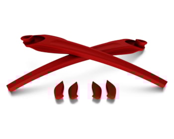 Kit Oakley Hastes + 2 Borrachas Flak 2.0 Redline