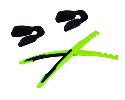 Kit Oakley Hastes + 2 Borrachas Jawbreaker Verde Neon