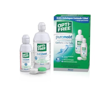 Kit Solução Para Lente de Contato Opti-Free Puremoist 420ml