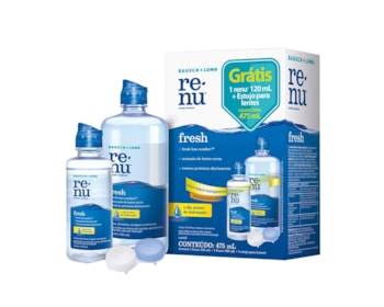Kit Solução Para Lente de Contato Renu Fresh 475ml