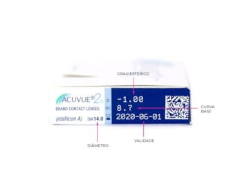 Lente de Contato Acuvue 2 Grau Quinzenal