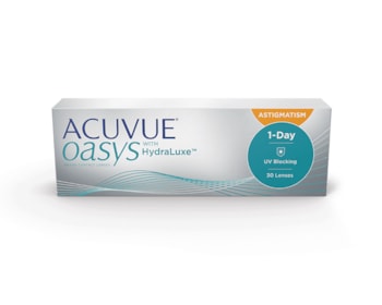Lente de Contato Acuvue Oasys 1-Day com HydraLuxe para Astigmatismo