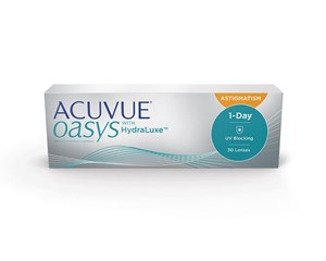 Lente de Contato Acuvue Oasys 1-Day com HydraLuxe para Astigmatismo