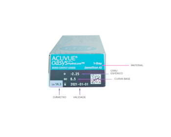 Lente de Contato Acuvue Oasys 1 Day HydraLuxe
