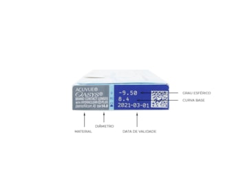 Lente de Contato Acuvue Oasys com Hydraclear Plus Grau Quinzenal