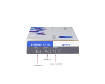 Lente de Contato Biofinity XR Com Grau Mensal