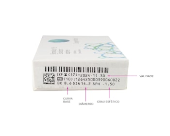 Lente de Contato Biomedics 55 Evolution Com Grau Mensal