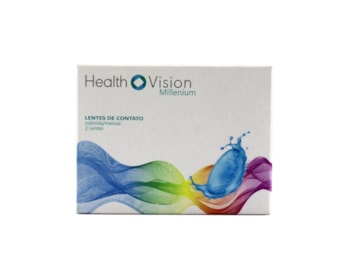 Lente de Contato Health Vision Colorida Com Grau Mensal