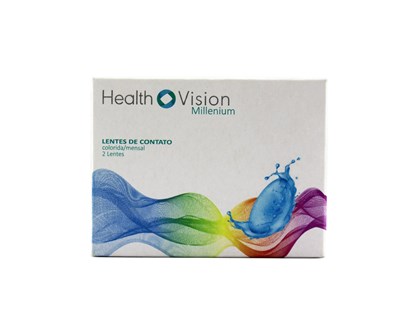 Lente de Contato Health Vision Colorida Com Grau Mensal