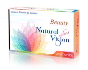 Lente de Contato Natural Vision Beauty Color Grau Mensal