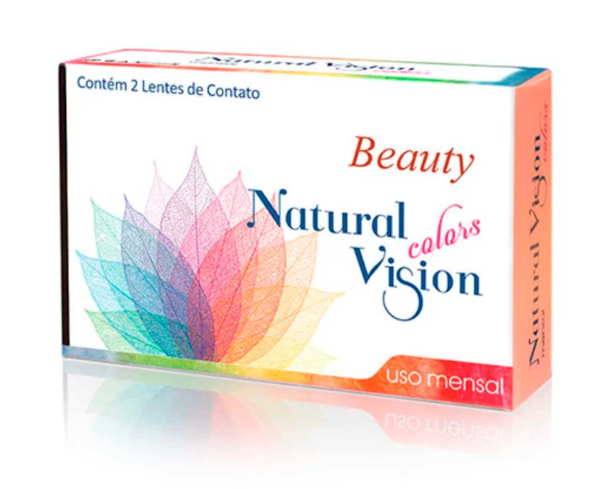 Lente de Contato Natural Vision Beauty Color Grau Mensal