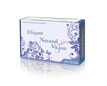 Lente de Contato Natural Vision Ellegant Color Com Grau Anual