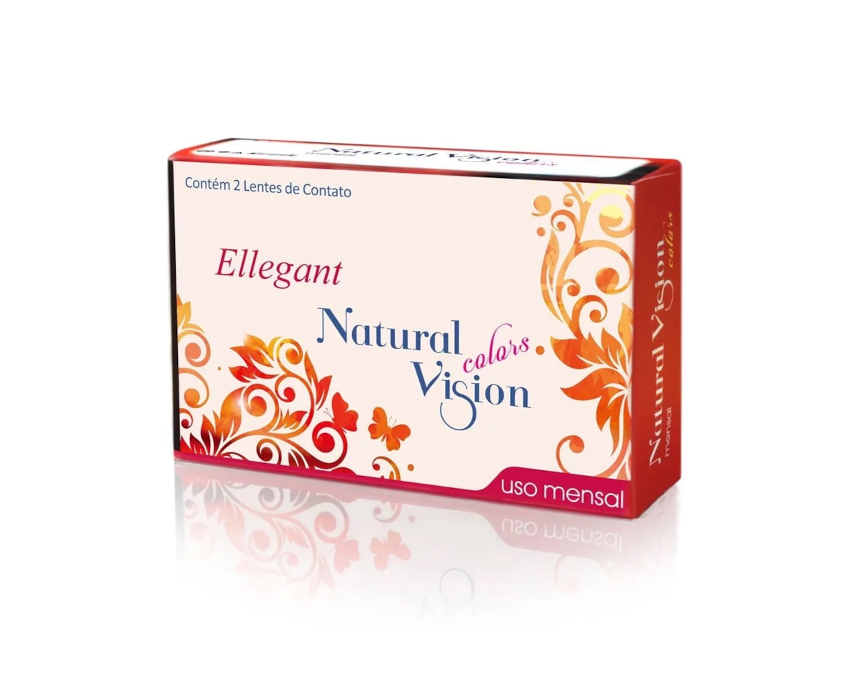 Lente de Contato Natural Vision Ellegant Color Sem Grau Mensal