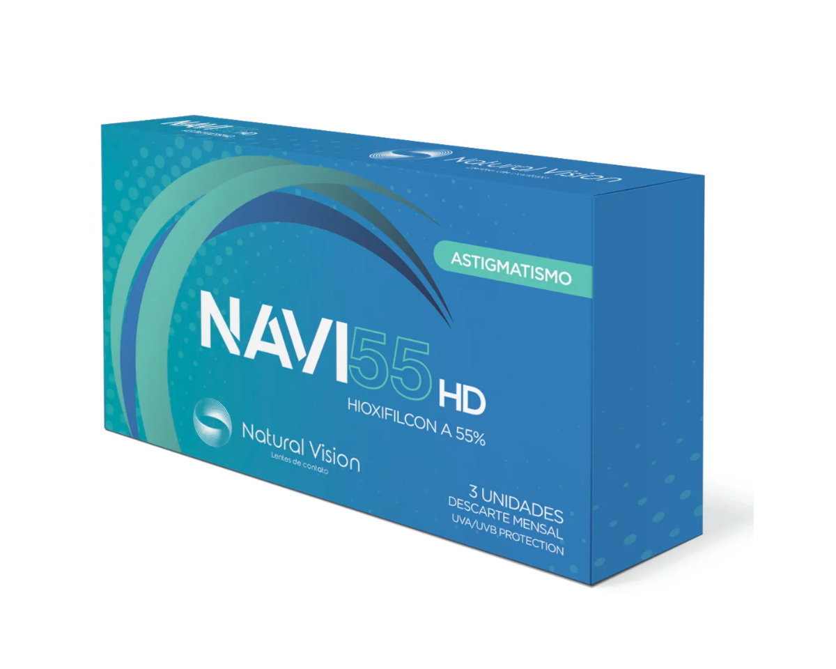 Lente de Contato Natural Vision Navi 55HD Astigmatismo Mensal