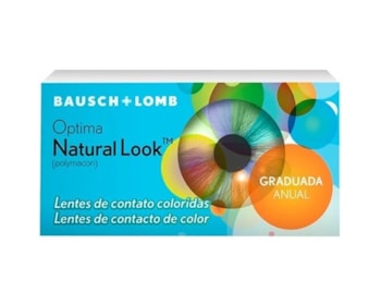 Lente de Contato Optima Natural Look Com Grau Anual