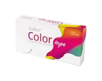 Lente de Contato Solflex Color Hype Sem Grau Mensal