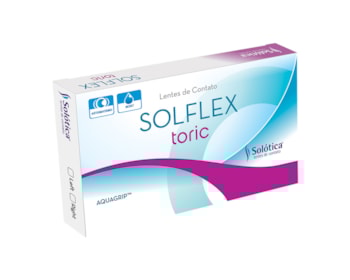 Lente de Contato Solflex Tórica Com Grau Mensal