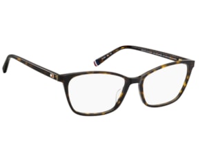 Óculo de  Grau Tommy Hilfiger Marrom Havana  TH2295 086-53