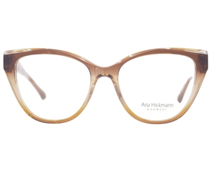 Óculos de Grau Ana Hickmann Duo Fashion Marrom  ANA8 C01-53