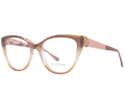 Óculos de Grau Ana Hickmann Duo Fashion Marrom  ANA8 C01-53