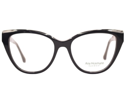 Óculos de Grau Ana Hickmann Duo Fashion Preto ANA8 A01-53
