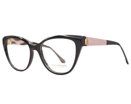 Óculos de Grau Ana Hickmann Duo Fashion Preto ANA8 A01-53