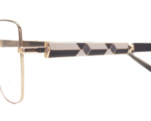 Óculos de Grau Ana Hickmann Duo Fashion Preto Dourado ANA7 09A-55