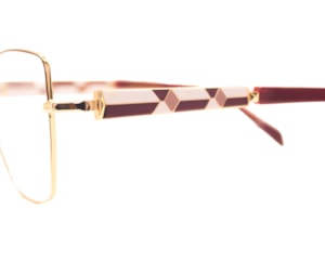 Óculos de Grau Ana Hickmann Duo Fashion Vinho Dourado ANA7 07B-55
