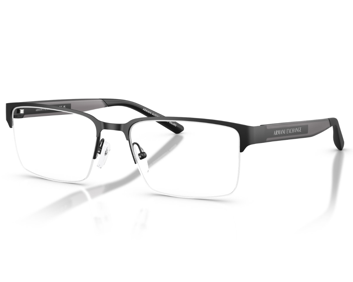 Óculos de Grau Armani Exchange Preto Fosco AX1075 6000-55