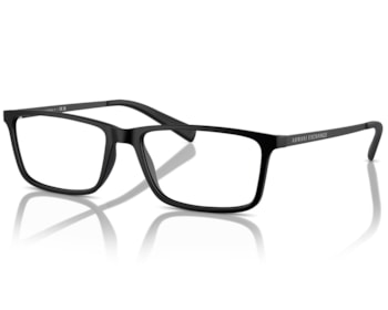 Óculos de Grau Armani Exchange Preto Fosco AX3027L 8078-55