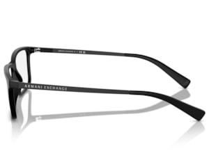 Óculos de Grau Armani Exchange Preto Fosco AX3027L 8078-55
