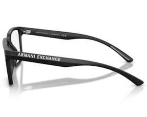 Óculos de Grau Armani Exchange Reinvented Classic Preto Fosco AX3129U 8078-54