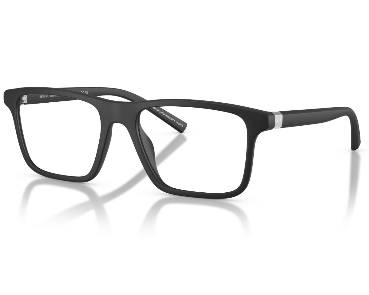 Óculos de Grau Armani Exchange Vibes Preto Fosco AX3126 8078-54