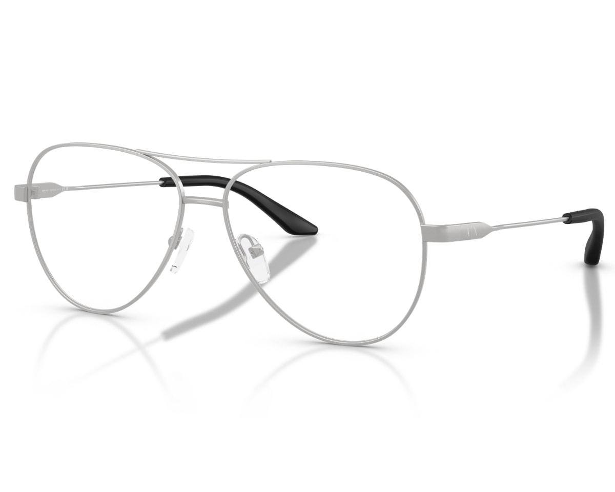 Óculos de Grau Armani Exchange Vibes Prata AX1077 6020-57