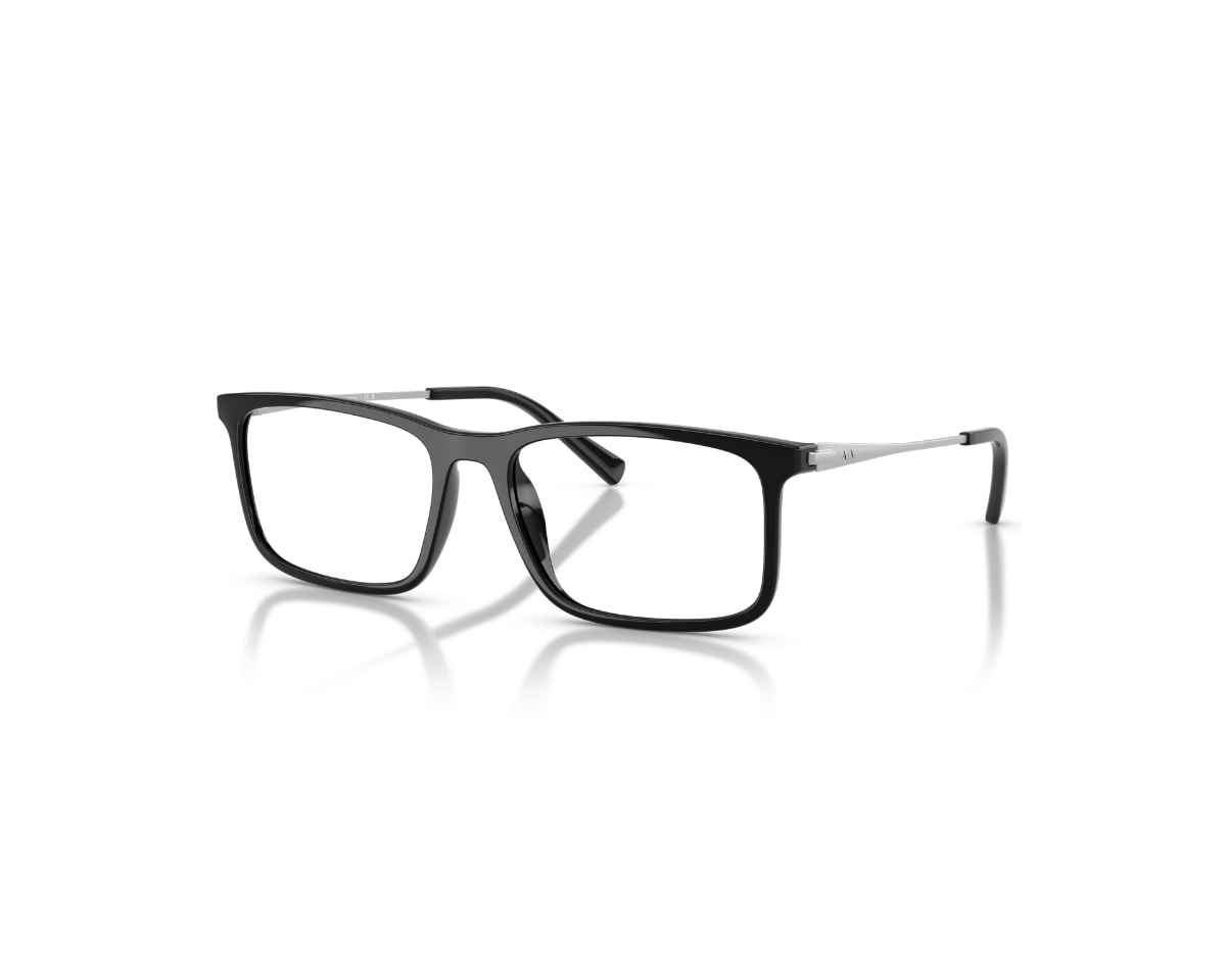 Óculos de Grau Armani Exchange Vibes Preto Brilhante AX3148U-8158-57