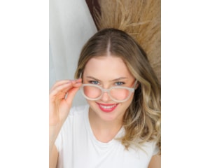 Óculos de Grau Bond Street Chroma Milano Photochromic Branco Roxo ETG2504 C2-52