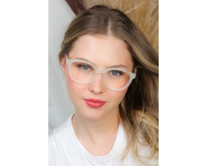 Óculos de Grau Bond Street Chroma Milano Photochromic Branco Roxo ETG2504 C2-52