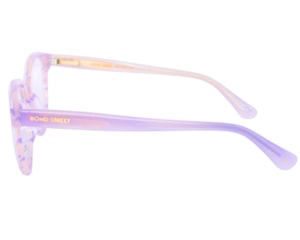 Óculos de Grau Bond Street Chroma Milano Photochromic Branco Roxo ETG2504 C2-52