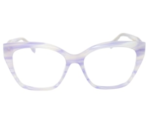 Óculos de Grau Bond Street Chroma Milano Photochromic Branco Roxo ETG2505 C2-54