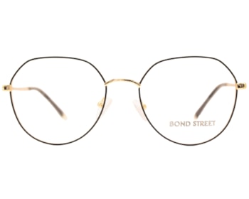 Óculos de Grau Bond Street Dourado Preto BS52235 C07-54