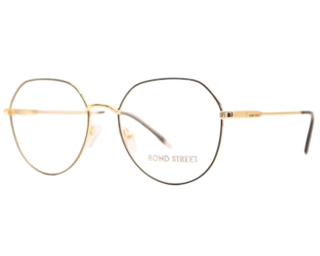 Óculos de Grau Bond Street Dourado Preto BS52235 C07-54