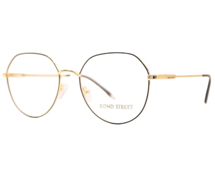 Óculos de Grau Bond Street Dourado Preto BS52235 C07-54