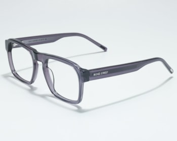 Óculos de Grau Bond Street Milano Cinza Translúcido ETG2509 C3-55