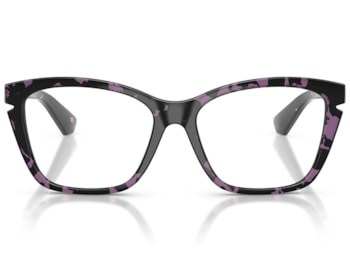 Óculos de Grau Burberry Engraved Check Havana Roxo BE2427U 4159-54