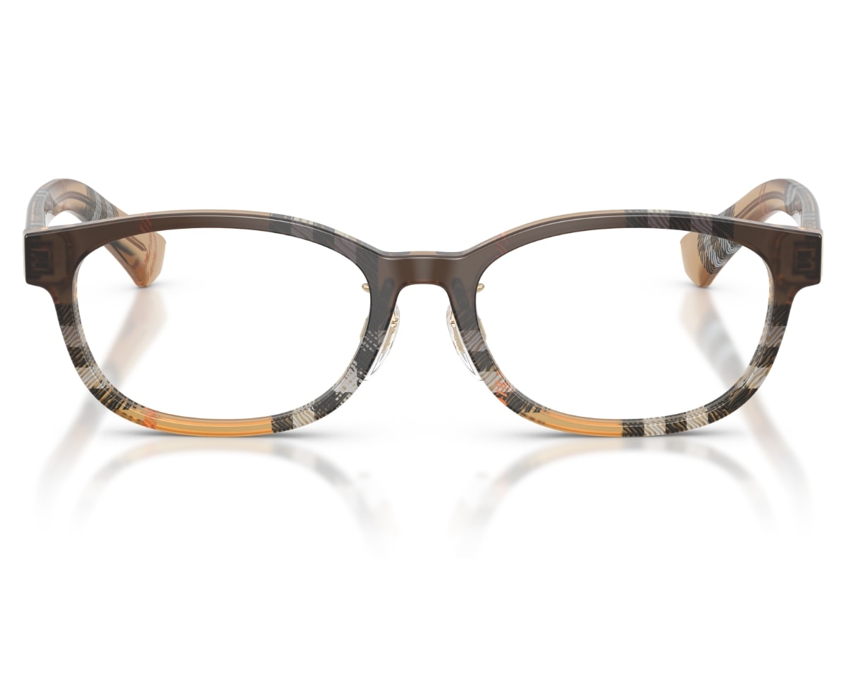 Óculos de Grau Burberry Gradient Check Marrom BE2447D 4202-51