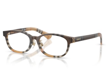 Óculos de Grau Burberry Gradient Check Marrom BE2447D 4202-51