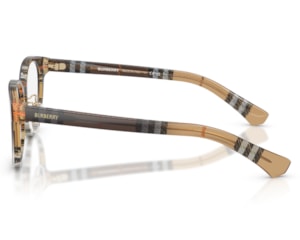Óculos de Grau Burberry Gradient Check Marrom BE2448D 4202-53
