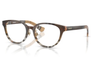 Óculos de Grau Burberry Gradient Check Marrom BE2448D 4202-53