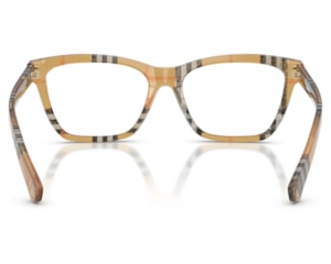 Óculos de Grau Burberry Gradient Check Marrom Translúcido BE2440 4163-54