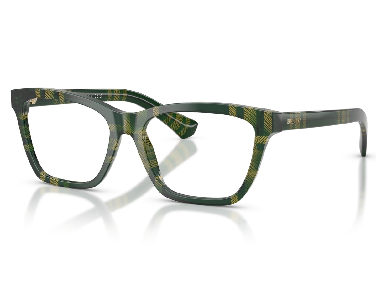 Óculos de Grau Burberry Gradient Check Verde BE2440 4169-54